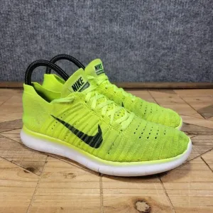 Nike Free RN Flyknit Womens 7 Volt Running Shoes Sneakers Olympic Medal Stand