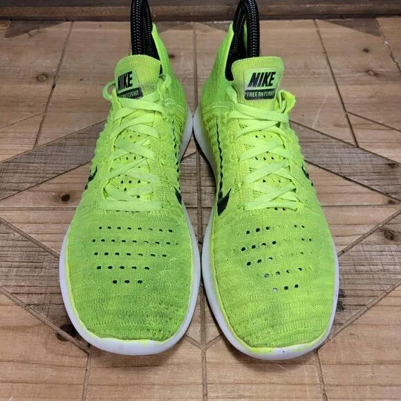 Nike Free RN Flyknit Womens 7 Volt Running Shoes Sneakers Olympic Medal Stand