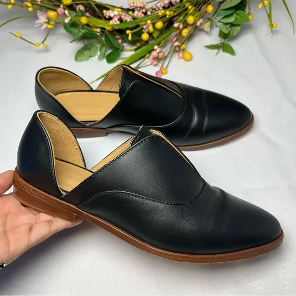 Nisolo Emma d'Orsay Black Loafers Size 6
