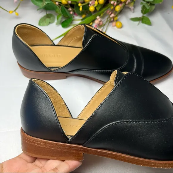 Nisolo Emma d'Orsay Black Loafers Size 6