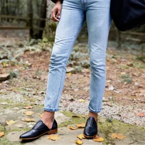 Nisolo Emma d'Orsay Black Loafers Size 6