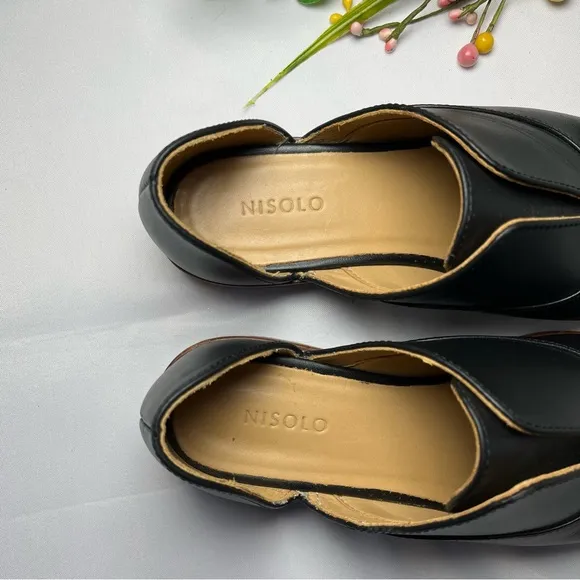 Nisolo Emma d'Orsay Black Loafers Size 6