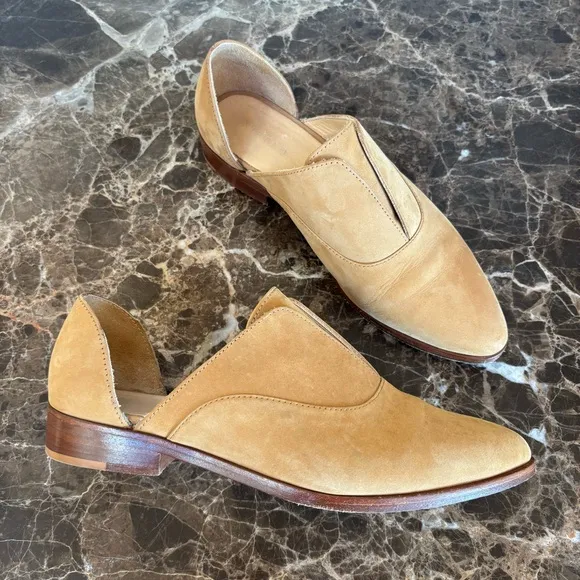 Nisolo Emma D'Orsay Oxford Flats Nude Tan 8