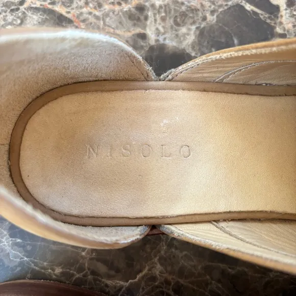 Nisolo Emma D'Orsay Oxford Flats Nude Tan 8