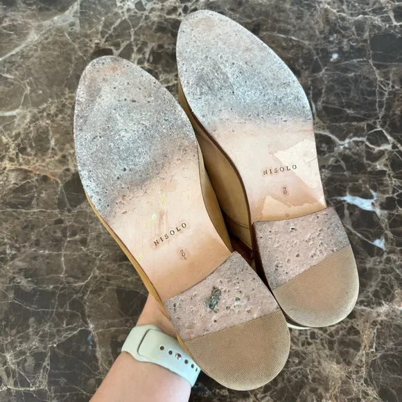 Nisolo Emma D'Orsay Oxford Flats Nude Tan 8