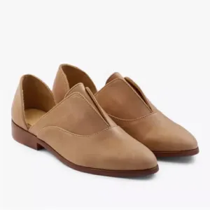 Nisolo Emma D'Orsay Oxford Flats Nude Tan 8