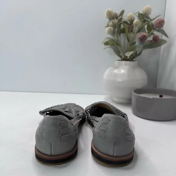 Nisolo Huarache Leather Sandals Leather Gray Women 7 NWOB Anthropologie