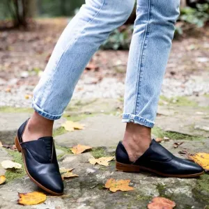 Nisolo Women’s Classic Oxford Loafers Black Leather Size 8 workwear office