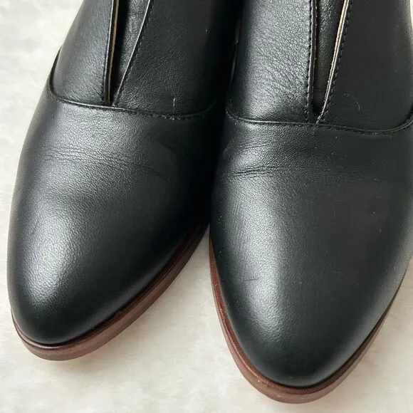 Nisolo Women’s Classic Oxford Loafers Black Leather Size 8 workwear office