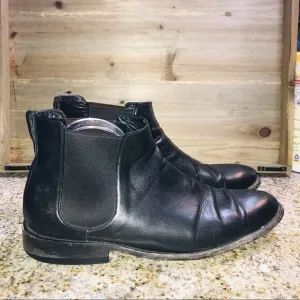 Nisolo Black Leather Chelsea Boots