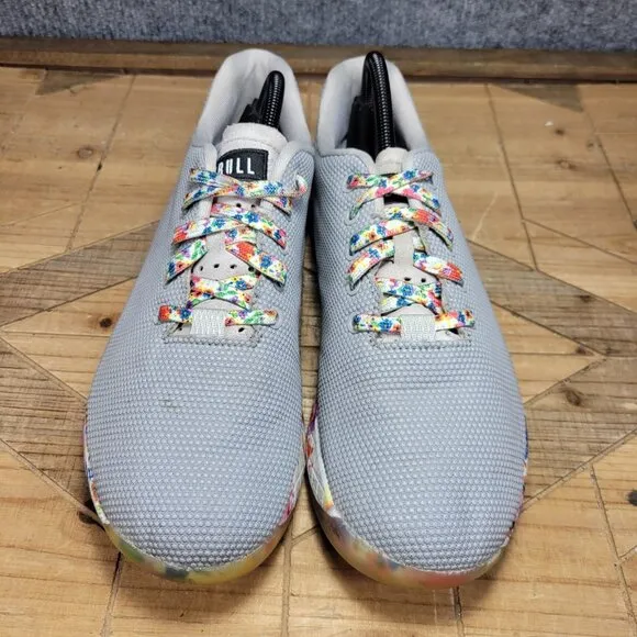Nobull Impact Gray Daisy Floral Trainer Sneakers Athlete Shoes Mens 10.5
