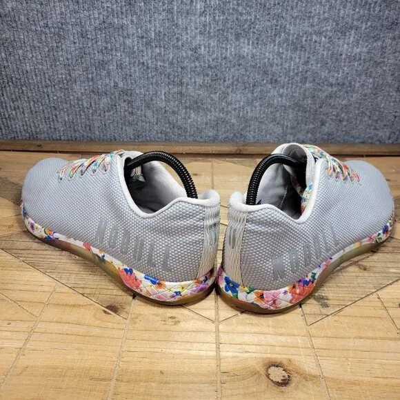 Nobull Impact Gray Daisy Floral Trainer Sneakers Athlete Shoes Mens 10.5