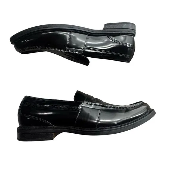 Nunn Bush 85538-009 LINCOLN Moc Toe Black Multi Penny Loafers Size 10M NWOB