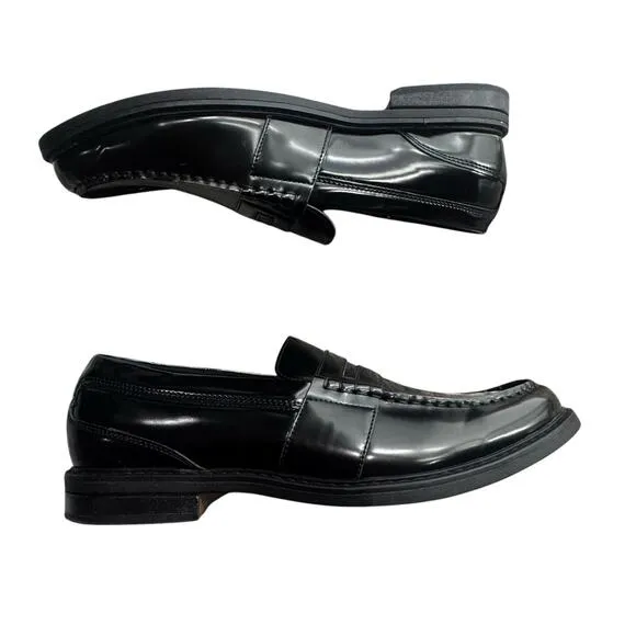 Nunn Bush 85538-009 LINCOLN Moc Toe Black Multi Penny Loafers Size 10M NWOB