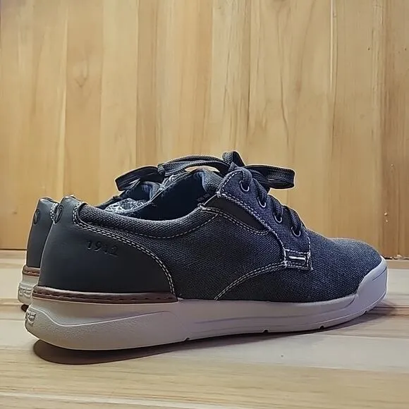 NUNN BUSH GRAY SNEAKERS STYLE ☆1912 KORE MENS 8 1/2 DENIM MATERIAL NWOB