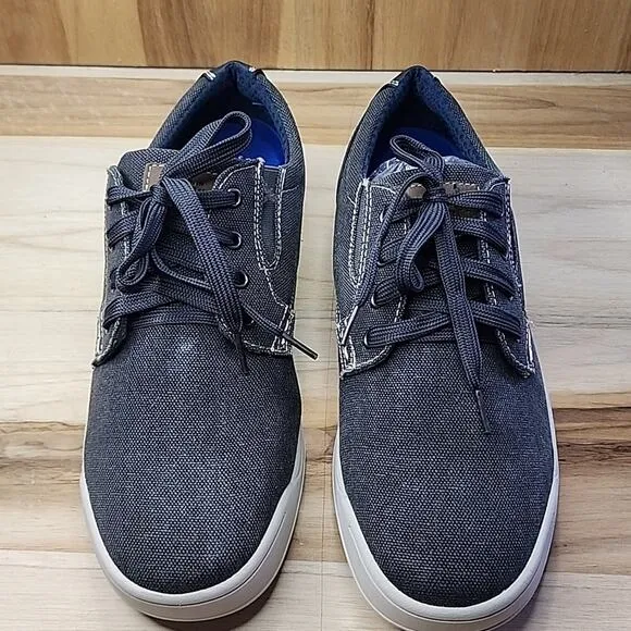 NUNN BUSH GRAY SNEAKERS STYLE ☆1912 KORE MENS 8 1/2 DENIM MATERIAL NWOB