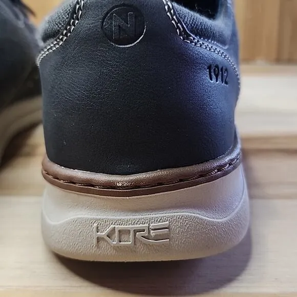 NUNN BUSH GRAY SNEAKERS STYLE ☆1912 KORE MENS 8 1/2 DENIM MATERIAL NWOB