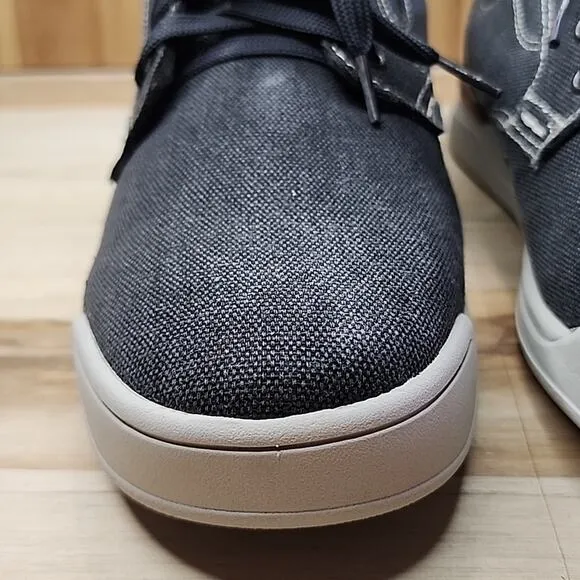 NUNN BUSH GRAY SNEAKERS STYLE ☆1912 KORE MENS 8 1/2 DENIM MATERIAL NWOB