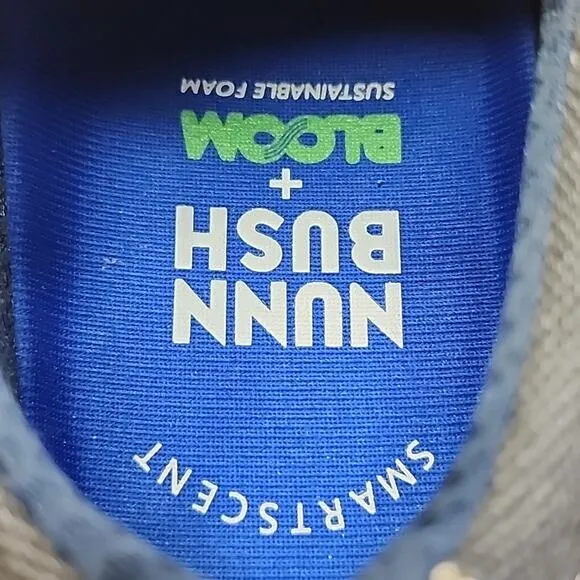 NUNN BUSH GRAY SNEAKERS STYLE ☆1912 KORE MENS 8 1/2 DENIM MATERIAL NWOB