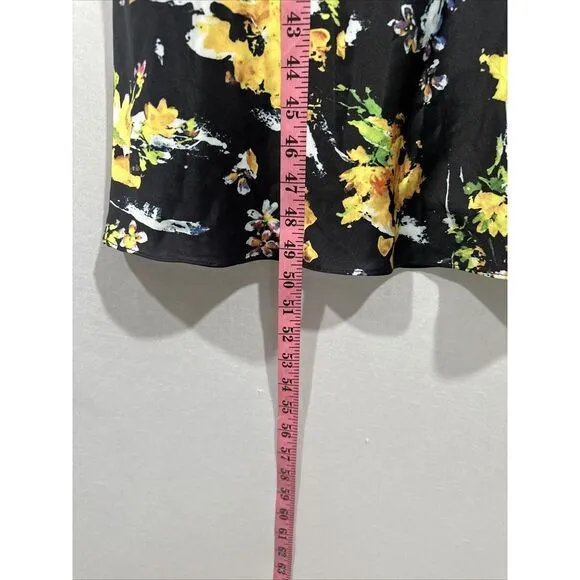 NWD IEENA MAC DUGGAL [ 0 ]‎ 55630 Floral Draped One Shoulder Midi Dress #6329