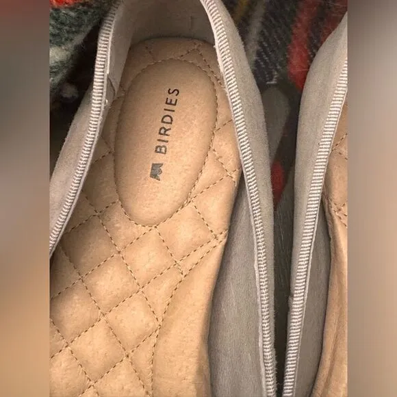 NWOB Birdies The Heron Taupe/greige ballet flats suede size 9