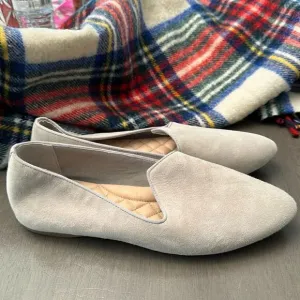 NWOB Birdies The Heron Taupe/greige ballet flats suede size 9