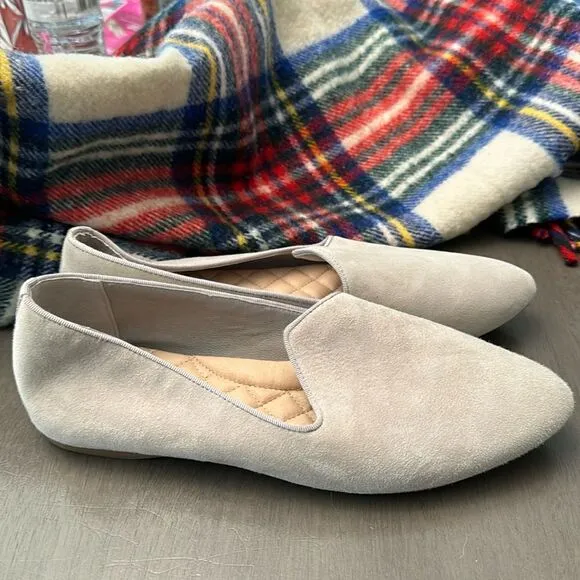 NWOB Birdies The Heron Taupe/greige ballet flats suede size 9