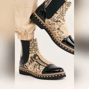NWOB / Free People / Textile Chelsea Atlas Boots / Size 41 / $198
