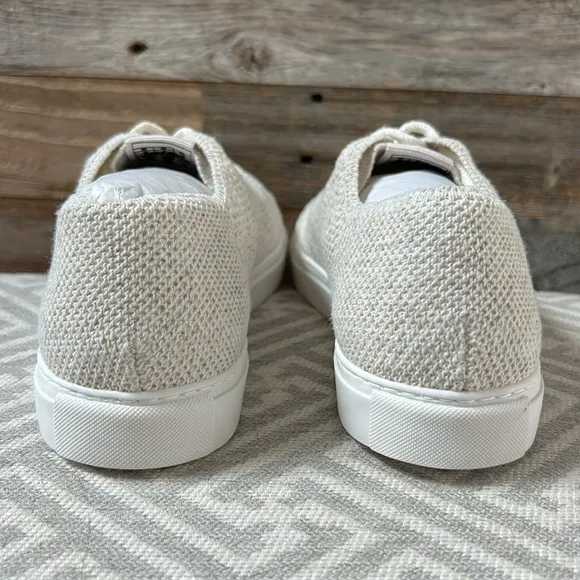 NWOB Nisolo Eco Knit Casual Lace-Up Sneakers in Oatmeal Size 9