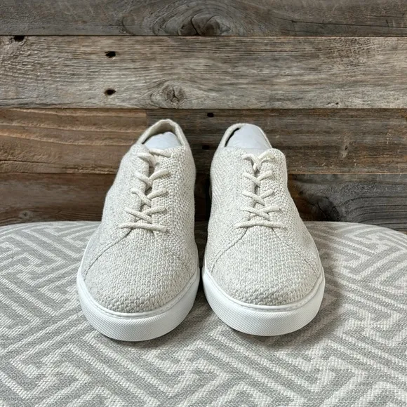 NWOB Nisolo Eco Knit Casual Lace-Up Sneakers in Oatmeal Size 9