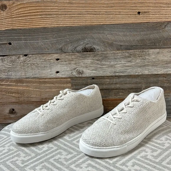 NWOB Nisolo Eco Knit Casual Lace-Up Sneakers in Oatmeal Size 9