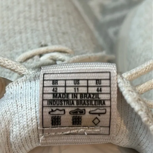 NWOB Nisolo Men's CasualEco-Knit Sneakers Size 11 Color Linen