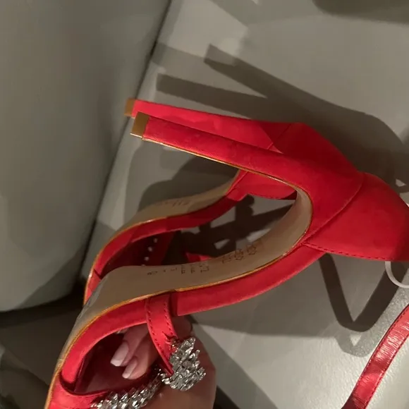 NWOB Schutz Linsey Red Sandals size 7