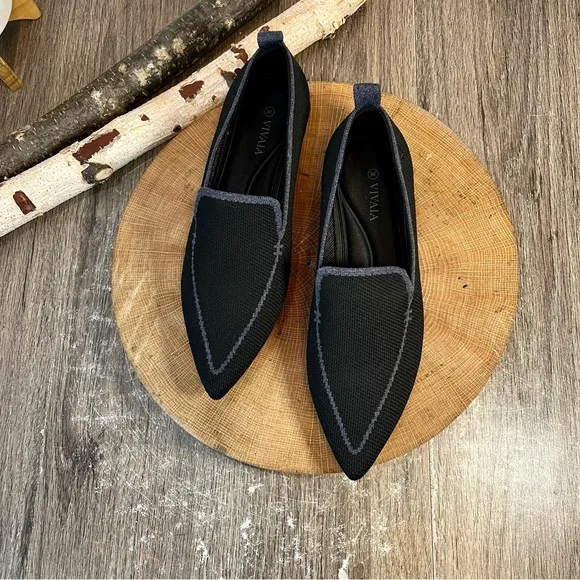 *NWOB VIVAIA | Doreen Pointed-Toe Heeled Loafers Size 36/5.5-6