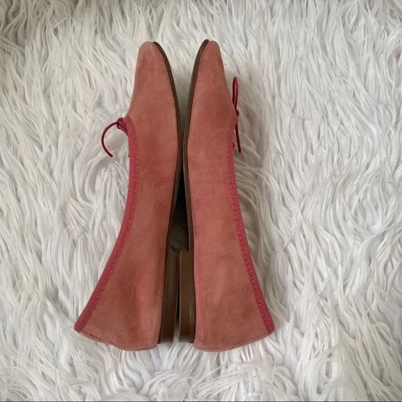 NWOB! Pettegola suede leather bow ballet flats 7
