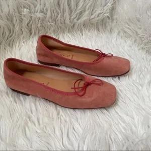NWOB! Pettegola suede leather bow ballet flats 7