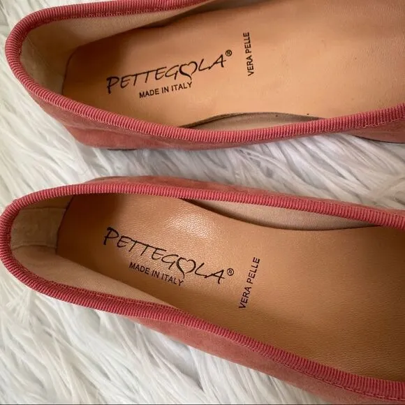 NWOB! Pettegola suede leather bow ballet flats 7