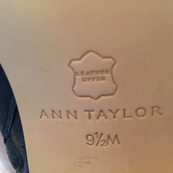 NWOT Ann Taylor Black Leather Ankle Boot