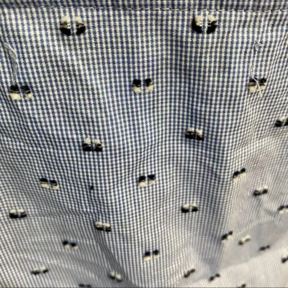 NWOT Derek Lam Crosby 10 Gingham Embroidered Dress