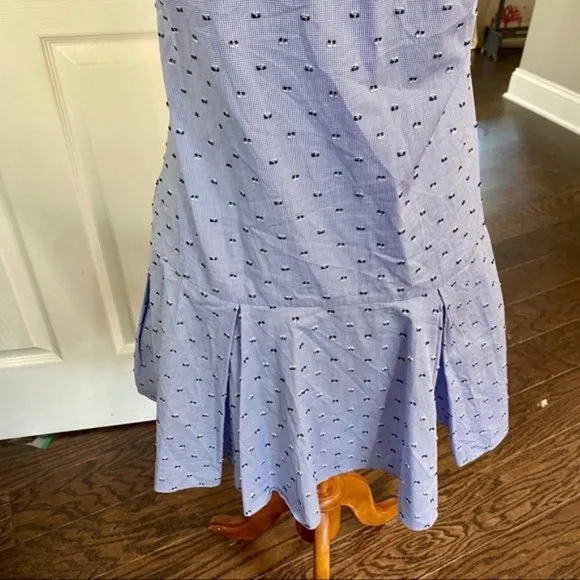 NWOT Derek Lam Crosby 10 Gingham Embroidered Dress