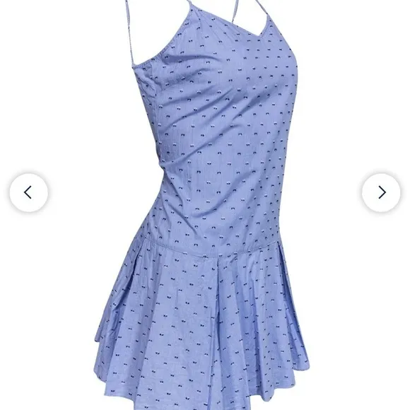 NWOT Derek Lam Crosby 10 Gingham Embroidered Dress