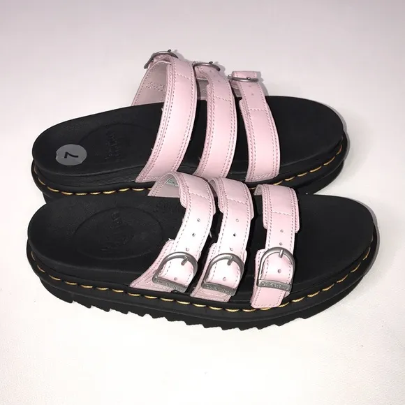 NWOT Dr. Martens Blaire Pink Slide Sandals