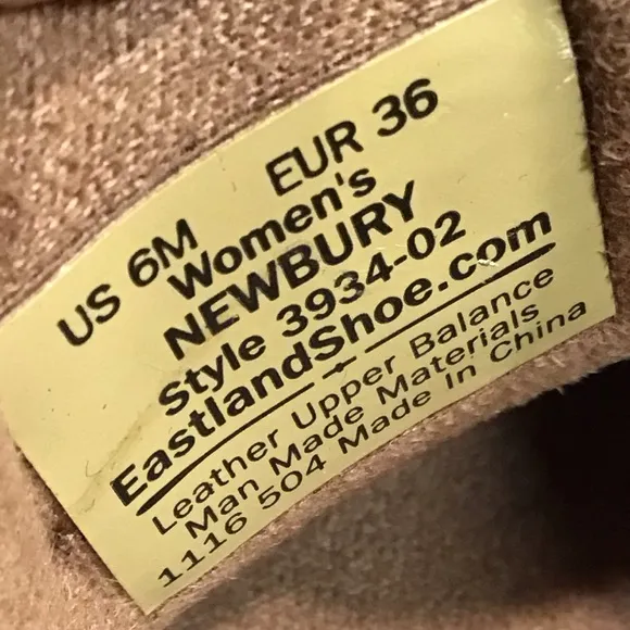 NWOT Eastland Newbury Penny Loafer Heeled Genuine Leather Shoe Brown SZ6