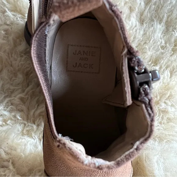 NWOT Janie and Jack Leather Side Zip Chelsea Boots