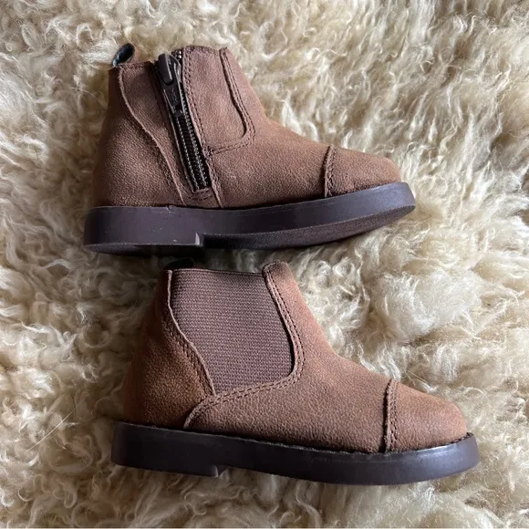 NWOT Janie and Jack Leather Side Zip Chelsea Boots