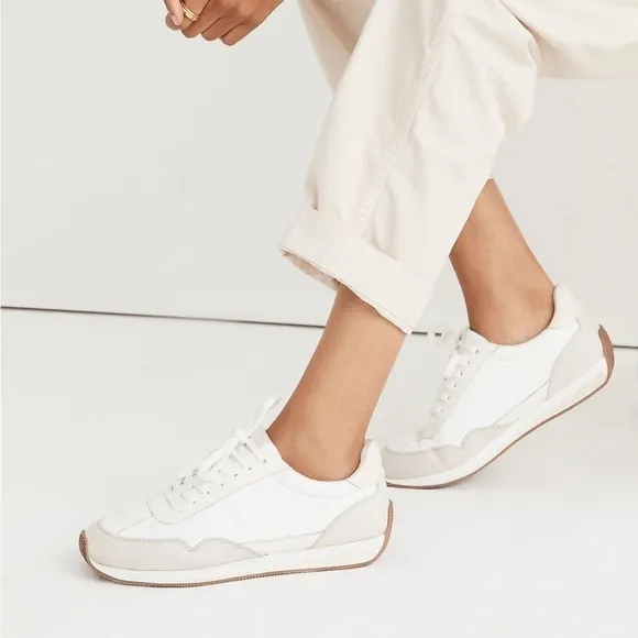NWOT Madewell league sneakers washed nubuck leather
