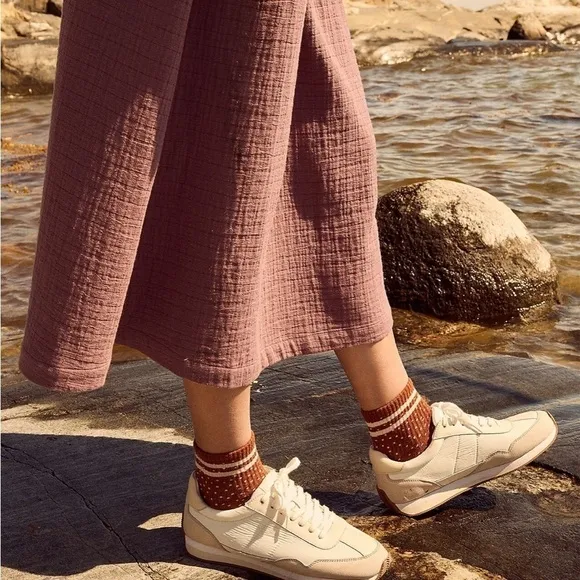 NWOT Madewell league sneakers washed nubuck leather