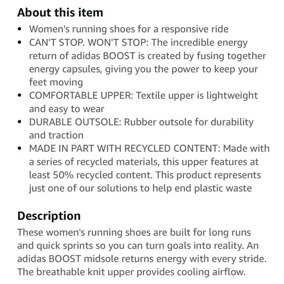 NWT Adidas AlphaBoost V1 Sneakers Women's 10 Crew Blue Lucid Pink