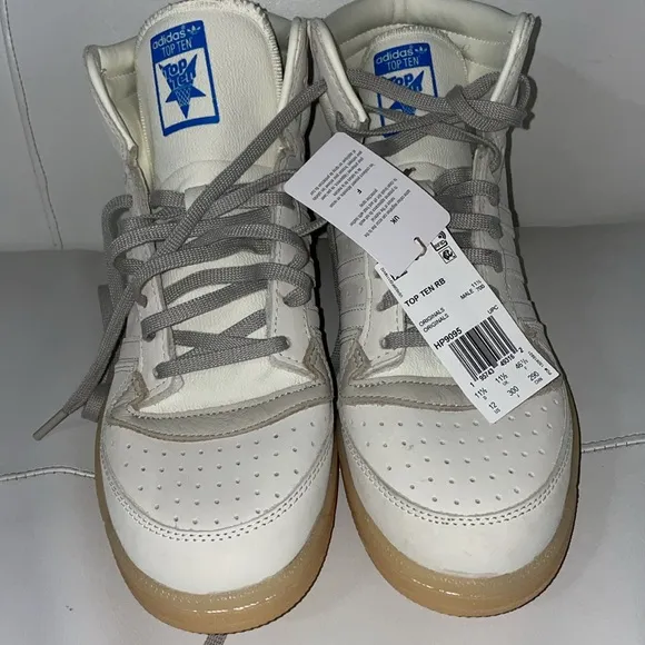 NWT adidas Originals Top Ten RB cream off white high top sneakers 12