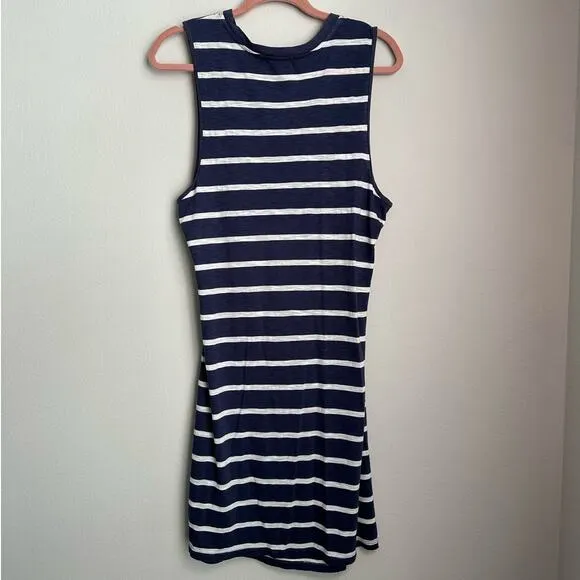 NWT Anthropologie T.LA Blue Motif Twisted Cutout Short Mini Dress Size XL